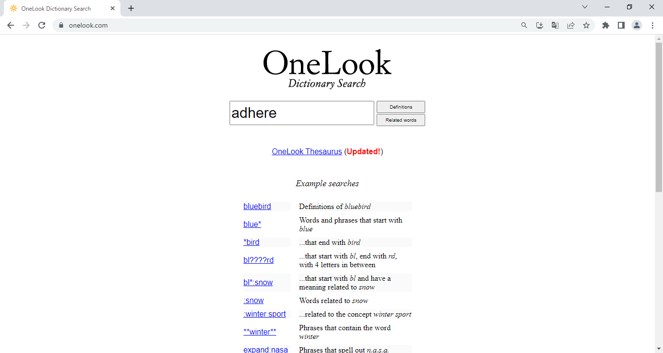 特許翻訳ブログ。OneLookの使い方